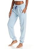 U.S. Polo Assn. Plus Size Womens Sweatpants with Pockets, French Terry Loungewear for Women (Blue Yonder Heather, 1X)