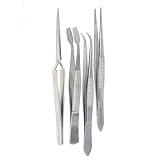 A2Z 4 Entomology Forceps, Micro Precision & Wide Tip Tweezers, Butterfly Specimen Handling Tools for Classroom Teaching, Specimen Collecting & Taxidermy Field Research & Lab Use - Gift for Naturalists