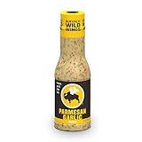 Buffalo Wild Wings Parmesan Garlic Sauce, 12 fl. oz., Perfect Dipping Sauce, Chicken Marinade, Chicken Parmesan Topping and Wing Seasoning, Made with Italian Herbs