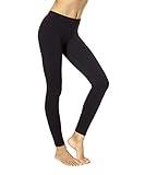 No nonsense Women's Plus Size Cotton Legging, Black, Medium, NG1702