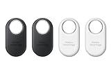 SAMSUNG Galaxy SmartTag2, Bluetooth Tracker, Locator Tracking Device, Item Finder for Keys, Wallet, Luggage, Use w/ Phones Tablets Android 11 or Later, 2023, 4 Pack, 2 Black, 2 White