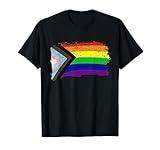 Inclusive Progress Pride Flag Gay Pride LGBTQ Rainbow Flag T-Shirt