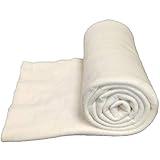 PLANTIONAL Natural Cotton Batting for Quilts: 47-Inch x 59-Inch Light Weight Purely Natural All Season Quilt Batting for Quilts, Craft and Wearable Arts