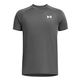 Under Armour Boys Tech 2.0 Short-Sleeve T-Shirt, (025) Castlerock / / White, Medium