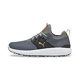 PUMA Men's Ignite Articulate Golf Shoe, Quiet Shade Team Gold Black, 12