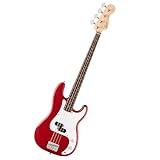 Fender Squier Debut Series Precision Bass Guitar, Beginner Guitar, with 2-Year Warranty, Includes Free Lessons, Dakota Red with Matte Finish