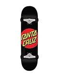 SANTA CRUZ Classic Dot Full Sk8 Completes, Black 8.00in x 31.25in