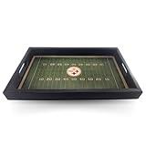 Fan Creations Pittsburgh Steelers NFL Football Field Tray Decorative Team Logo Server with Handles for Food & Drink - for Game Day Entertaining or Tabletop Organizer - Show Your Steelers Pride