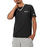 Champion, Classic Graphic, Soft and Comfortable T-Shirts for Men, Logo (Reg. or Big & Tall), Black Small Script, XX-Large