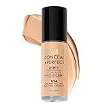 Milani Conceal + Perfect 2-in-1 Foundation + Concealer - Creamy Natural (1 Fl. Oz.) Cruelty-Free Liquid Foundation - Cover Under-Eye Circles, Blemishes & Skin Discoloration for a Flawless Complexion