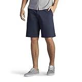 Lee Men's Extreme Motion Flat Front Short, Navy, 36