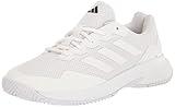 adidas Men's Gamecourt 2.0 Tennis Sneaker, White/White/Matte Silver, 10.5