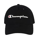 Champion Unisex Adult Ameritage Dad Adjustable Cap Headband, Medium Black, One Size US