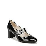 LifeStride Womens True Block Heel Mary Jane Dress Shoe Black 8 M