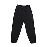 Krumba Mens Elastic Athletic Sweatpant: Warm Winter Fleece Running Casual Outdoor Jogger Black XL