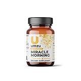 UMZU Miracle Morning Energy Supplement with Caffeine & Energy Enhancers | 150mg of Caffeine Supports All Day Focus, Productivity & Mood (30 Day Supply | 30 Capsules)