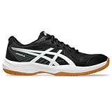 ASICS Men's Upcourt 6 Volleyball Shoes, 10.5, Black/White