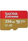 SanDisk 256GB Extreme MicroSDXC UHS-I Memory Card - C10, U3, V30, 4K, A2, Micro SD - SDSQXA1-256G-GN6MN