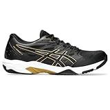 ASICS Men's Gel-Rocket 11 2E Volleyball Shoes, 9.5, Black/Pure Gold