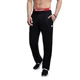 Champion mens Everyday Cotton Open Bottom Pants, Black, 3X-Large US