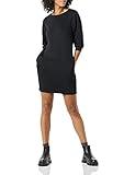 Amazon Essentials Women's Fleece Blouson Sleeve Crewneck Sweatshirt Dress (Available in Plus Size), Black, 3X