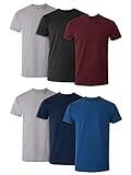 Hanes Mens Pocket T-shirt, Moisture-wicking Cotton Crewneck Tees, 6-pack Underwear, Assorted - 6 Pack, X-Large US