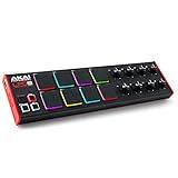 AKAI Professional LPD8 - USB MIDI Controller with 8 Responsive RGB MPC Drum Pads for Mac and PC, 8 Assignable Knobs and Music Production Software