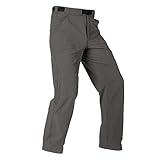 FREE SOLDIER Men's Outdoor Cargo Hiking Pants with Belt Lightweight Waterproof Quick Dry Tactical Pants Nylon Spandex (Gray 34W/30L)