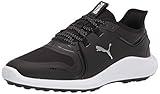 PUMA mens Ignite Fasten8 Golf Shoe, Puma Black-puma Silver-puma White, 10 US