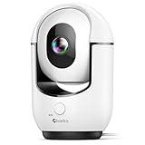 2K Indoor Camera, 5/2.4 GHz WiFi Pan/Tilt Security Camera with AI Motion Detection, One-Click Call for Baby Monitor, Wired Pet Camera with 2-Way Audio, 24/7, Siren Alarm, TF/Cloud Storage