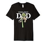 Star Wars Yoda Lightsaber Best Dad Father's Day Premium T-Shirt