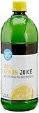 Amazon Brand - Happy Belly 100% Lemon Juice, Bottle, 32 fl oz (Pack of 1)