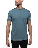 INTO THE AM Premium Men's Fitted Crew Neck Plain Essential Tees - Modern Fit Fresh Classic Short Sleeve T-Shirts for Men (Slate, X-Large)