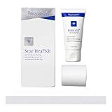 Rejuvaskin Scar Heal Kit - Scar Kit For Long Surgical Scar - Scar Treatment for Soften, Flatten, Reduce and Recover Scars - Scar Gel, 1" x 12" Silicone Sheet & Medical Tape - Physician Recommended