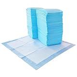 Amazon Basics Dog and Puppy Pee Pads with 5-Layer Leak-Proof Design and Quick-Dry Surface for Potty Training, Regular, 22 x 22 Inch, Scented, Pack of 100, Blue & White