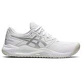 ASICS Women's Gel-Challenger 13 Tennis Shoes, 9, White/Pure Silver