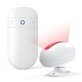 Wireless Motion Sensor Doorbell -Indoor Motion Detector Alarm, Door Chime for Business/Store/Office Entrance, Entry Alert Bell with Buzzer, USB/Battery Powered (1 Receiver + 1 Motion Sensor)