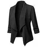 casual blazer for women, Blazers for Women 2024 Lapel Long Sleeve Classic Party Jackets Blazer Draped Open Front Plus Size Lightweight Fall Outfit