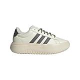 adidas Women's Grand Court Platform Sneaker, Off White/Charcoal/Wonder White, 7