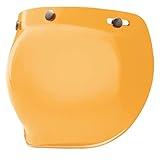 GDM motorcycle helmet Bubble Shield 3-Snap Button Flip Up Down Universal (Amber)