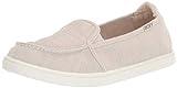 Roxy womens Minnow Slip on Shoe Sneaker, Oatmeal, 7.5 US