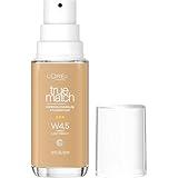 L'Oreal Paris True Match Super-Blendable Foundation, Medium Coverage Liquid Foundation Makeup, W4.5, Light Medium, 1 Fl Oz