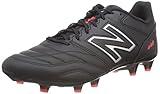 New Balance Men's 442 V2 Academy FG Soccer Shoe, Black/White, 9.5