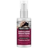 Nutri-Vet Antimicrobial Wound Spray for Cats - Formulated to Sooth Skin with Aloe and Vitamin E - Helps Promote Healing and Reduce Pain - 4 oz