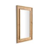 Mobili Fiver, Angelica Wall Mirror, 44.1x 26.4 in, Rustic Oak, Made in Italy