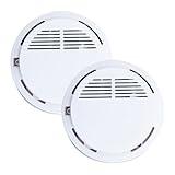 Smoke Alarm detectors are Used in Household Kitchens or Offices to detect Gas Alarms (2-Pack)