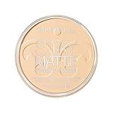 Rimmel London Stay Matte - 001 Transparent - Pressed Powder, Lightweight, High Coverage, Shine Control, 0.49oz