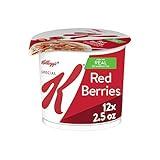 Kellogg’s Special K Breakfast Cereal Cups, 11 Vitamins and Minerals, Made with Real Strawberries, Red Berries, 30oz Case (12 Cups)