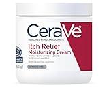 CeraVe Moisturizing Cream for Itch Relief | Anti Itch Cream with Pramoxine Hydrochloride | Relieves Itchy with Minor Skin Irritations, Sunburn Relief, Bug Bites | Fragrance Free | 16 Ounces