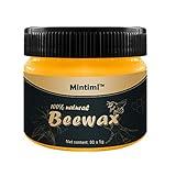 Grospe Wood Seasoning Beewax,Beewax Polish for Wood & Furniture,Metal & Leather,Complete Solution Furniture Care Home Cleaning,Protect and Enhance The Shine